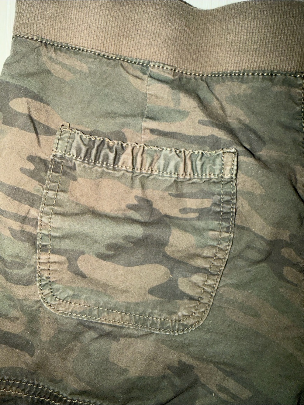 a.n.a Olive Green Camo Drawstring Women's Shorts - Picture 6 of 6